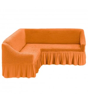 Чехол абрикос на угловой диван